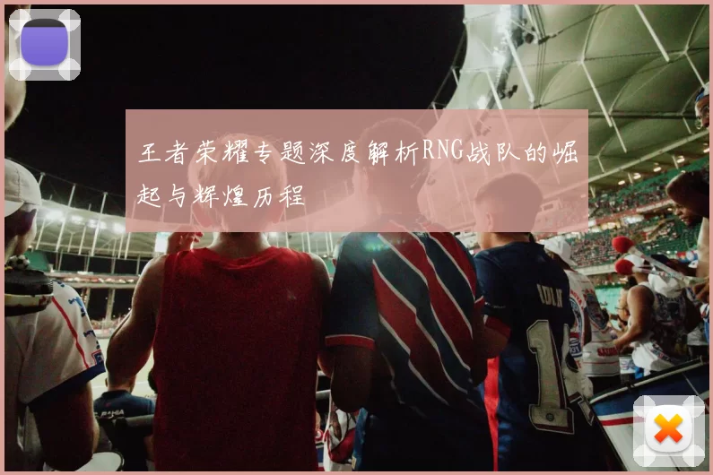 王者荣耀专题深度解析RNG战队的崛起与辉煌历程