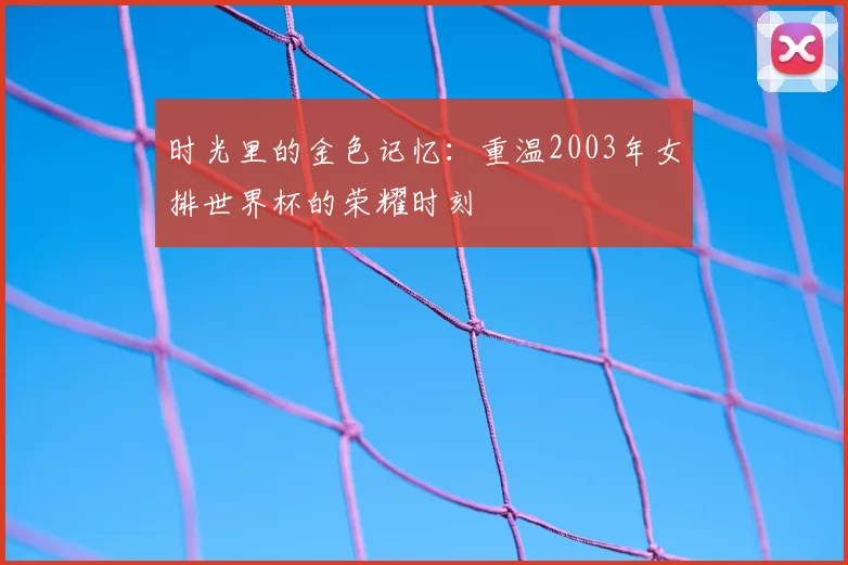 时光里的金色记忆：重温2003年女排世界杯的荣耀时刻